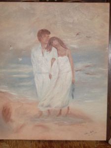 Voir le détail de cette oeuvre: Couple sur la plage